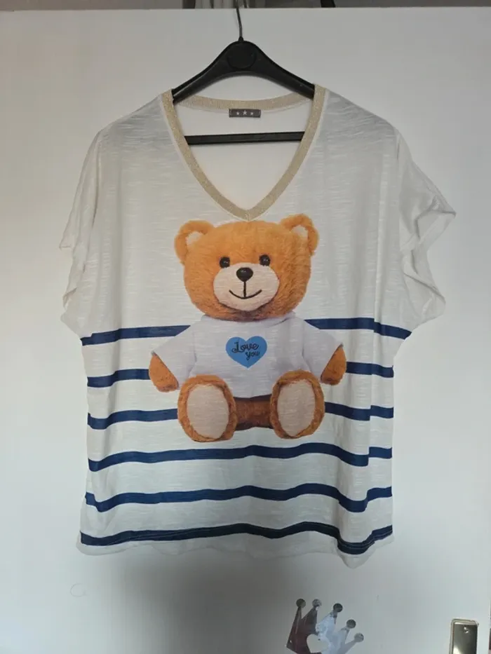 Magnifique tee shirt femme italie L
