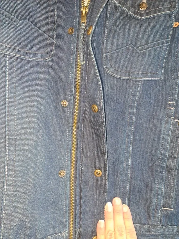 NEUVE veste jean homme jamais portée Bonobo L doublée, grande qualité valeur 69€ - photo numéro 6