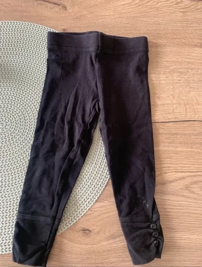 Lot de 5 leggings multimarques fille 12mois - photo numéro 16