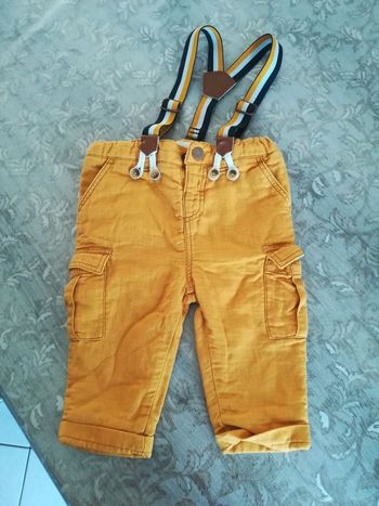 Pantalon à bretelles orchestra 6 mois garçon