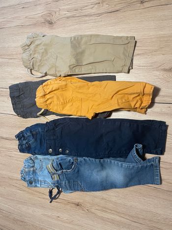 7 pantalons + salopette