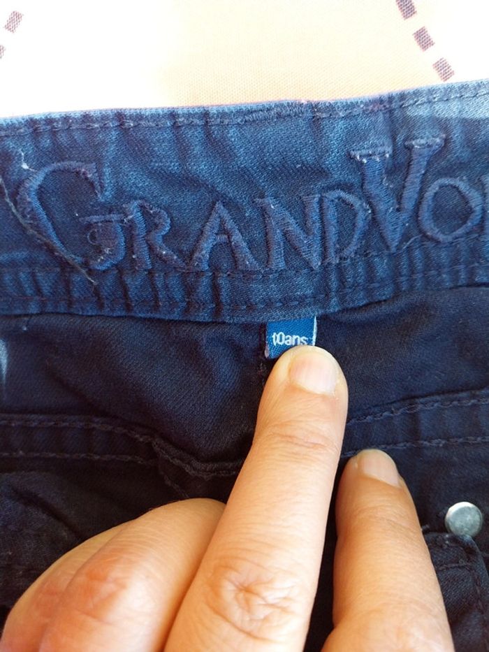 Pantalon garçon 10 ans marine marque grand voile - photo numéro 3