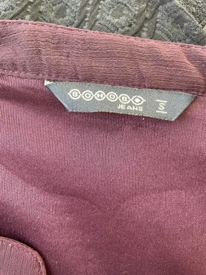 Robe prune Bonobo taille S Voilage - photo numéro 10