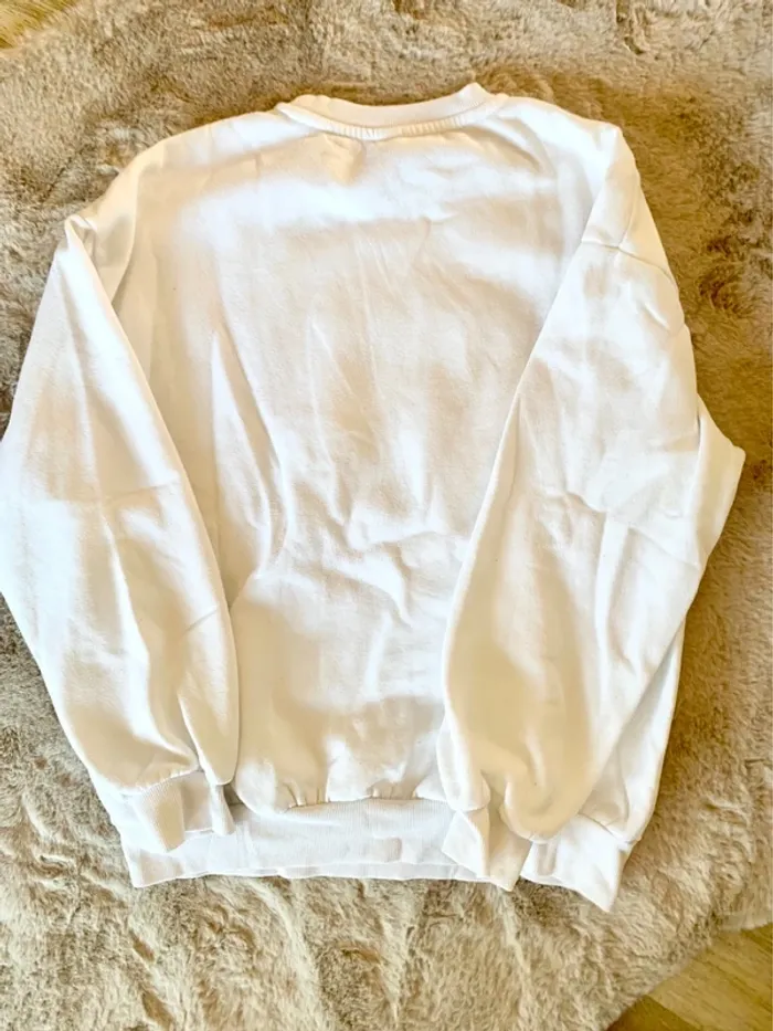 Sweat blanc Shein Teen 14 ans – imprimé « Never Look Back » - photo numéro 2