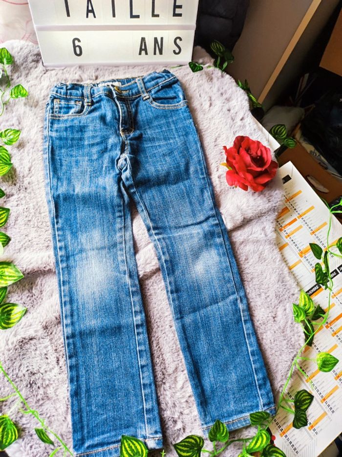 Jeans effet délavé 6 ans fille