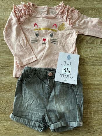 Ensemble Chat short IN Extenso t.12m
