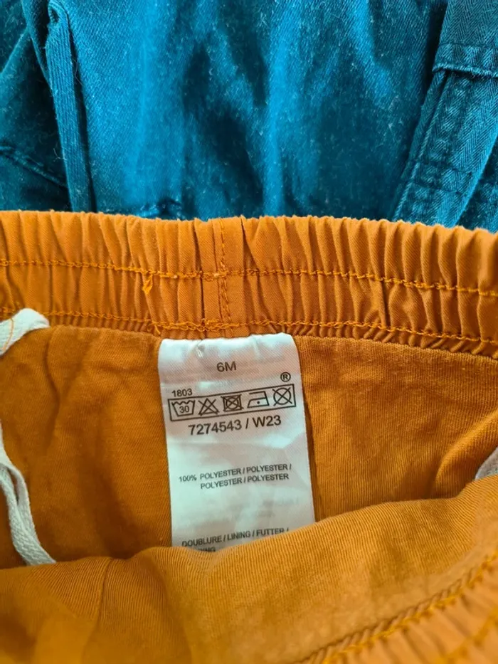Lot de 4 pantalons bébé garçon 6 mois - 3 pommes, absorba & Oabïbi - photo numéro 5