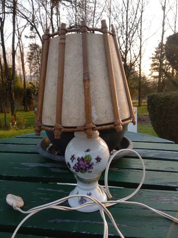 Lampe en Porcelaine Vintage 