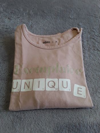 Tee shirt manches longues fille 4 ans