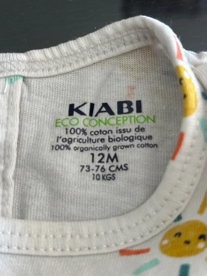 Pyjama short garçon Kiabi 12 mois - photo numéro 3