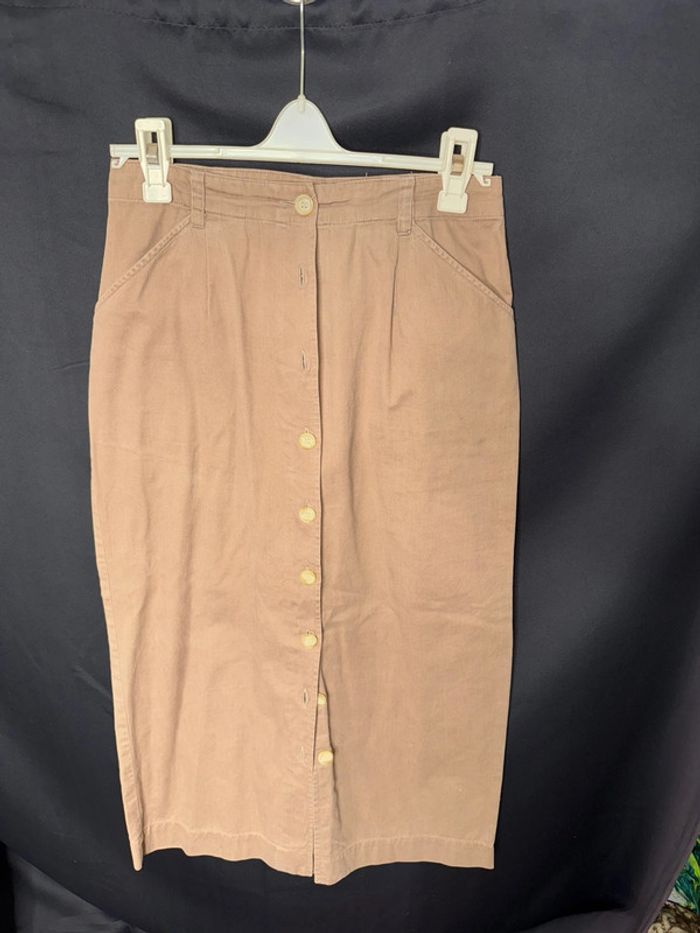Jupe longue à boutons, Kookaï, beige, taille 40
