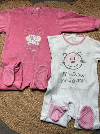 Lot de 2 pyjamas fille 24 mois