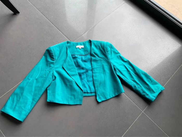 Ensemble veste et robe emeraude M - photo numéro 3