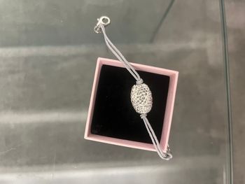 Bracelet cordon gris