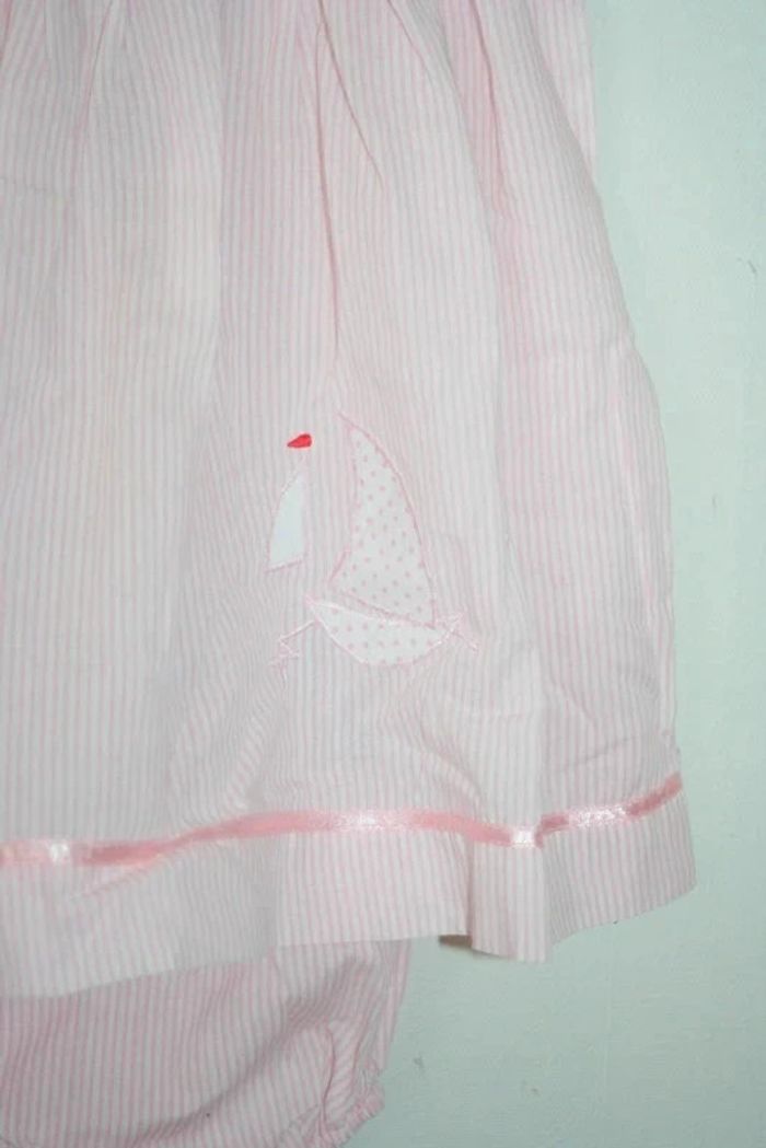 Ensemble robe légère + culotte rayé rose/blanc 2a - photo numéro 3