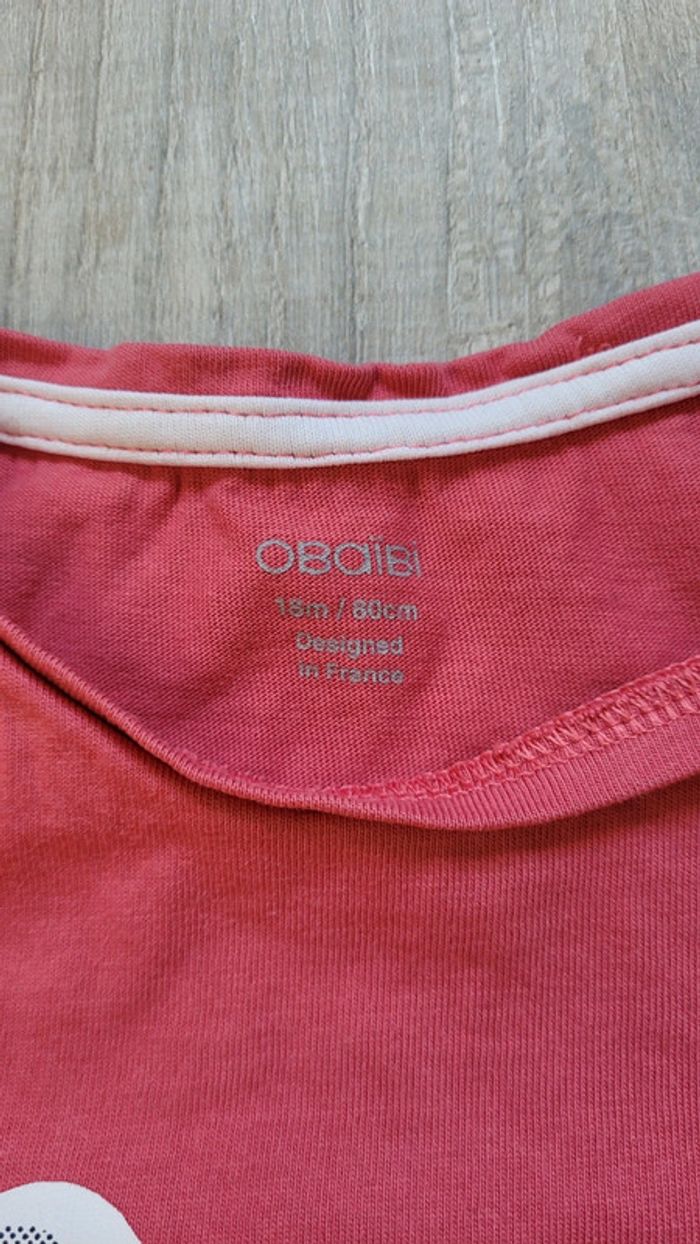 T shirt manche longue obaibi 18 mois - photo numéro 2