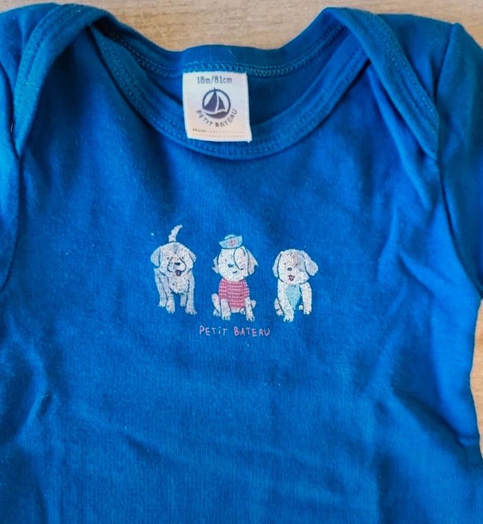 Bodies manches courtes "Petit bateau " 18mois - photo numéro 3