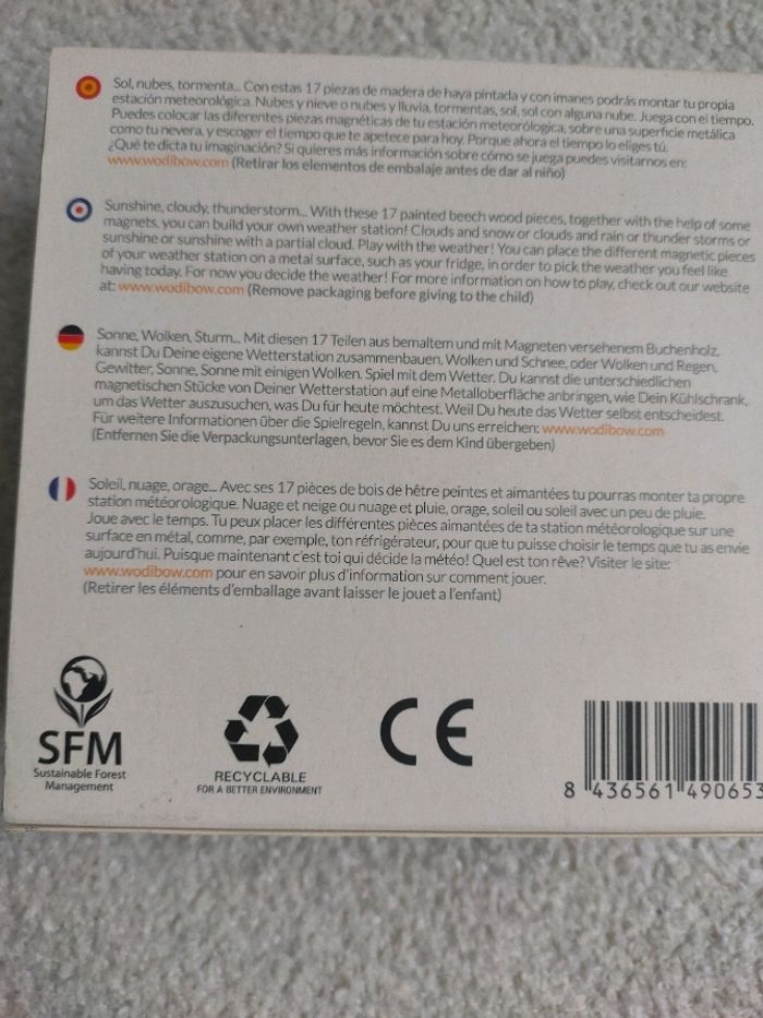 Jeu en bois Wood weather Wodibow - photo numéro 3