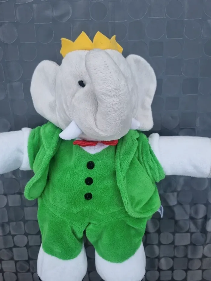 Peluche Babar vintage - photo numéro 3