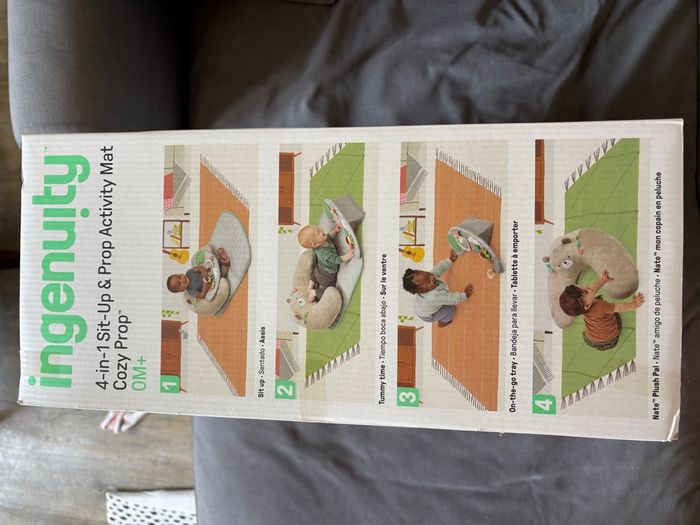 Ingenuity, Tapis d'éveil et siège d'activités 4en1 Cozy Prop Nate - photo numéro 4