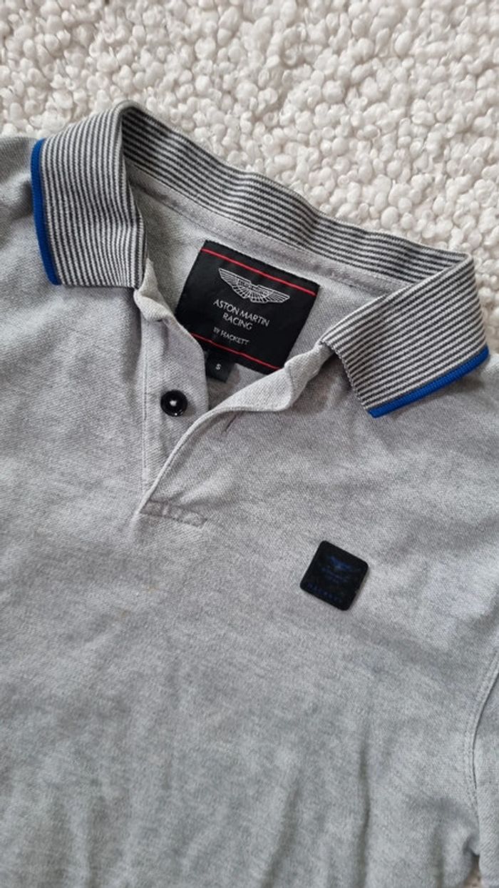 Polo t shirt homme Aston Martin voiture S 36 gris parfait - photo numéro 2