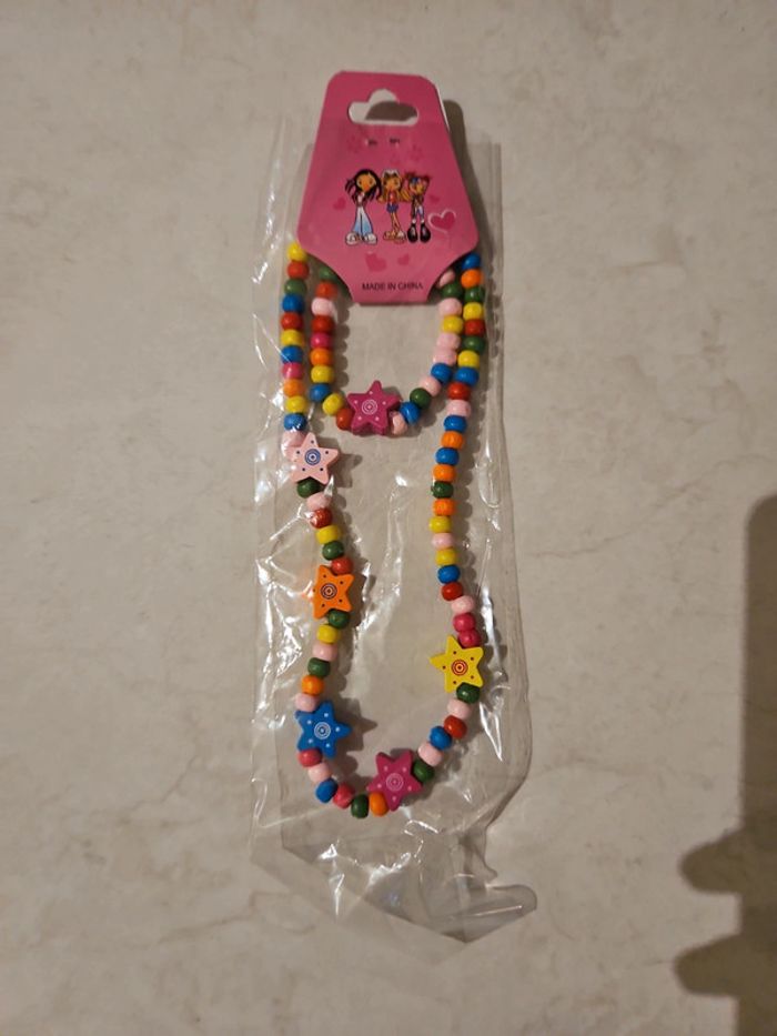Ensemble collier et bracelet fille Neuf LEN1 - photo numéro 2