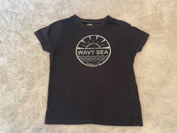 T-shirt noir imprimé bio - Kiabi - 8 ans