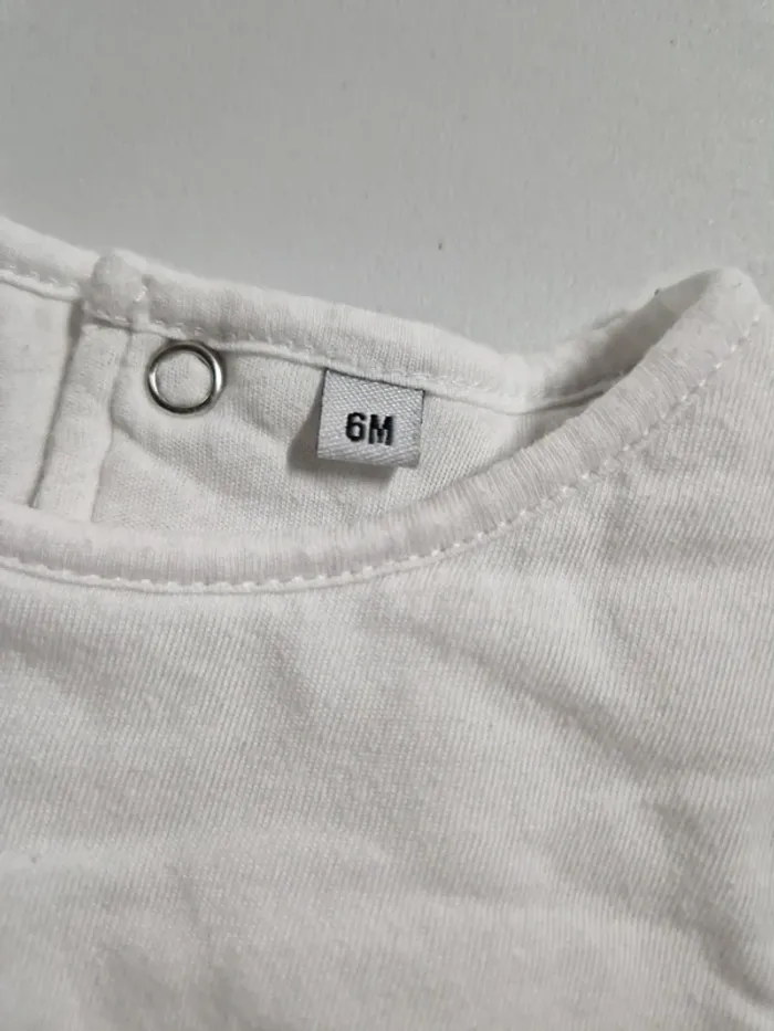 Pull chaud fille C&A blanc chat 6 mois - photo numéro 6