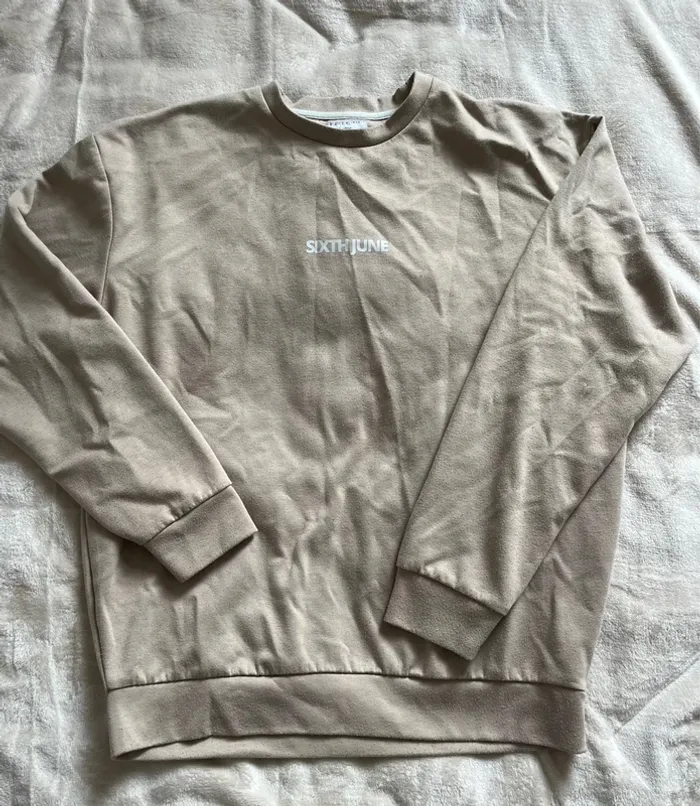 Sweat-shirt beige Sixth June