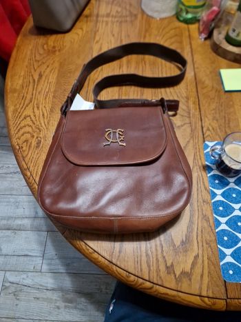 Sac bandoulière cuir Carlton Just Campagne neuf
