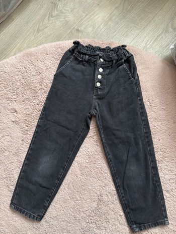 Jeans taille haute paper bag Kiabi fille 