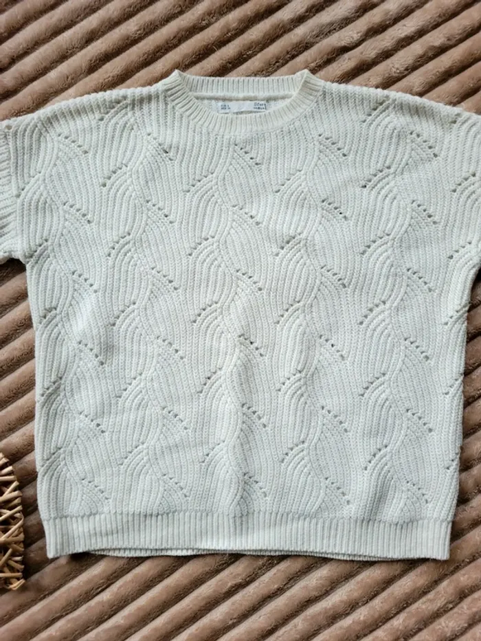 Pull blanc femme de marque SFera de taille S - photo numéro 3