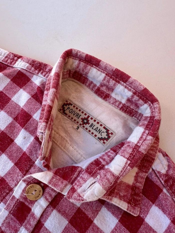 Chemise à carreaux Poivre Blanc 3ans - photo numéro 4