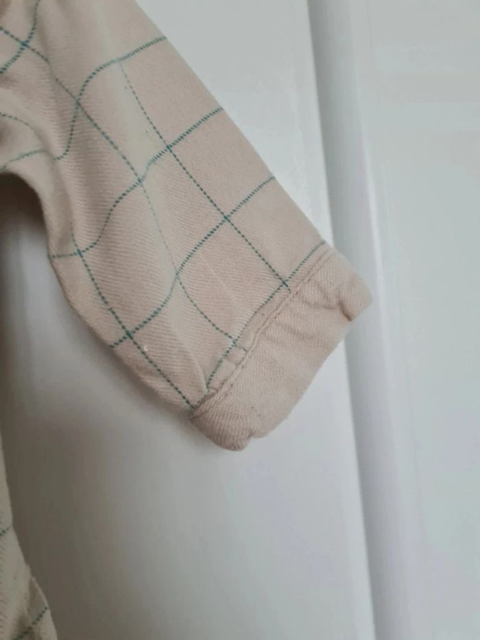 Chemise beige à carreaux 6 mois - photo numéro 7