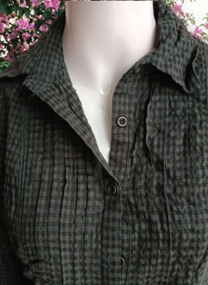 Chemise à petits carreaux ( lire mesures avant achat) - photo numéro 2