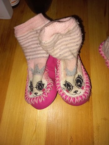 Chaussons chaussettes super pratiques T 19 20