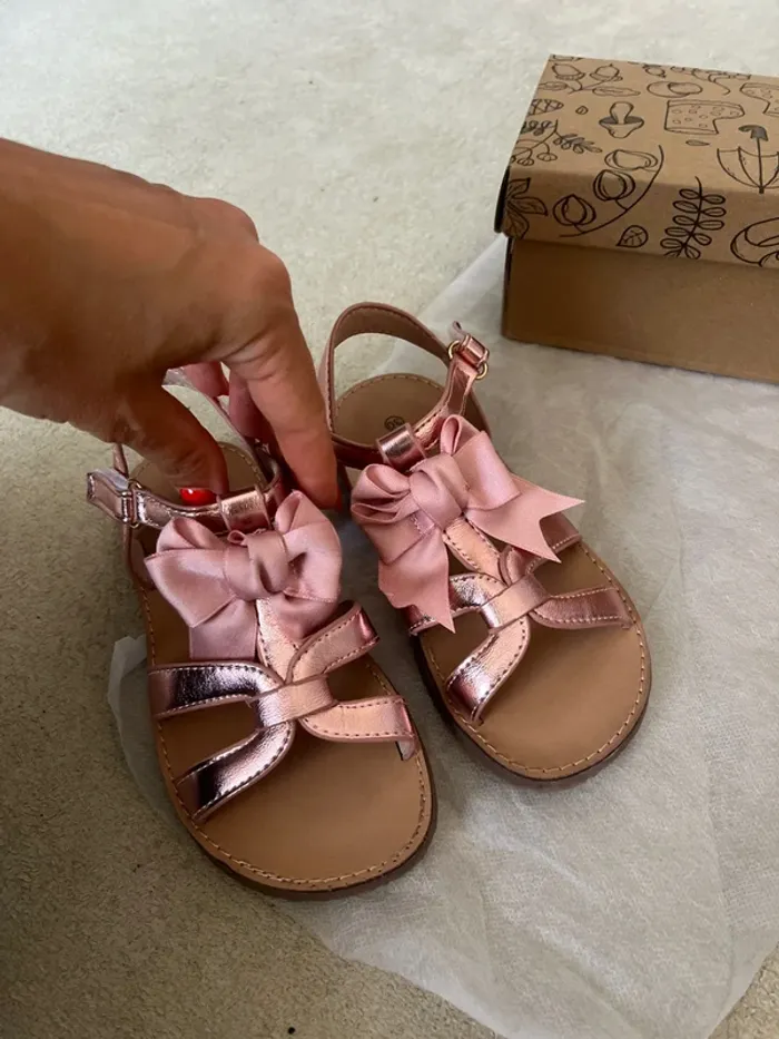 Sandales rose doré – Taille 30 🌸 - photo numéro 7