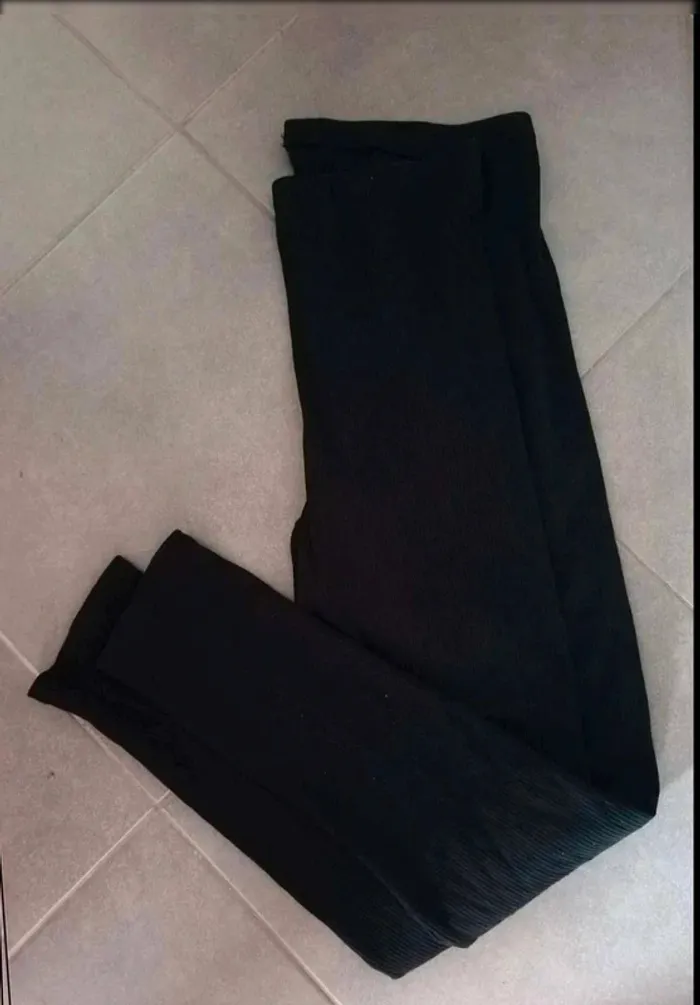 Legging côtelé noir