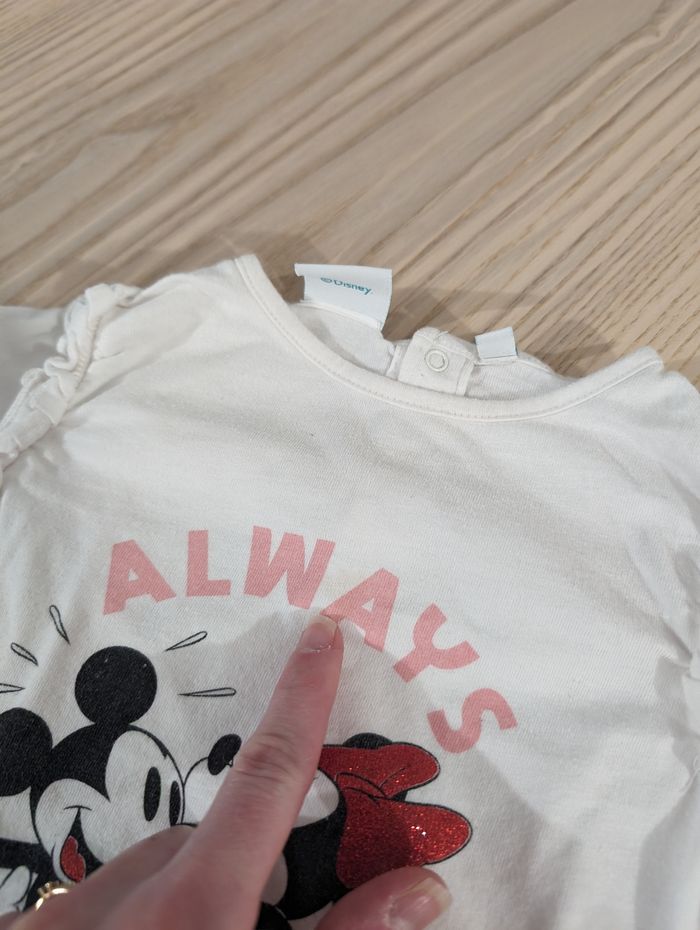 T-shirt Disney Minnie Mickey - photo numéro 5