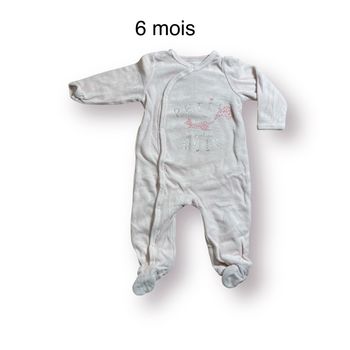 Kimadi Pyjama Grenouillère rose Taille 6 mois