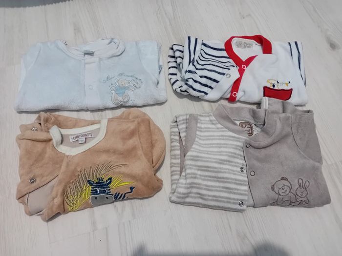 Lot de 4 pyjama ouverture devant