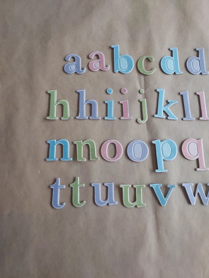 Alphabet multicolore pour scrapbooking - photo numéro 2