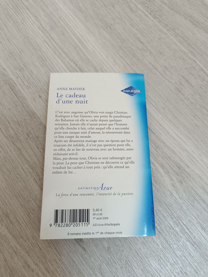 Livre Harlequin collection Azur - photo numéro 2