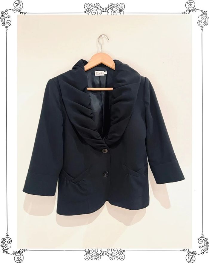 Chaqueta blazer maxi cuello -Veste blazer col maxi
