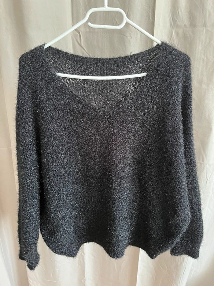 Pull maille brillante taille unique