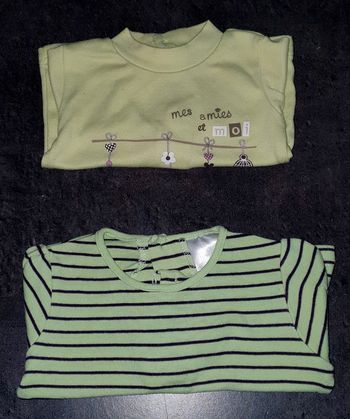 Lot t-shirts bébé fille