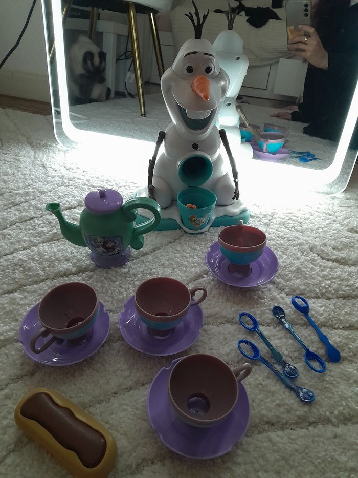 Service dînette bulles reine des neiges et olaf glace pillée