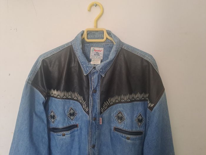 Veste vintage cowboy western mixte bi matière Shooter Taille 2 - photo numéro 2