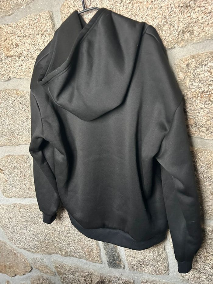 Sweat à capuche noir avec étoile léopard neuf - photo numéro 4