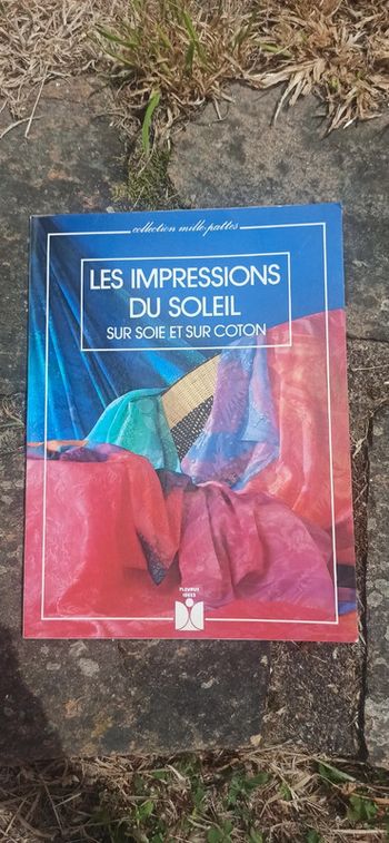 Livre impression du soleil soie et coton